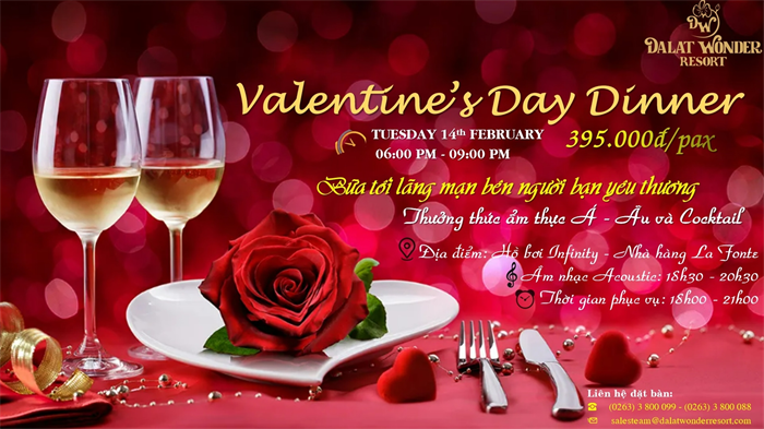 Valentine’s Day Dinner 14/02/2023